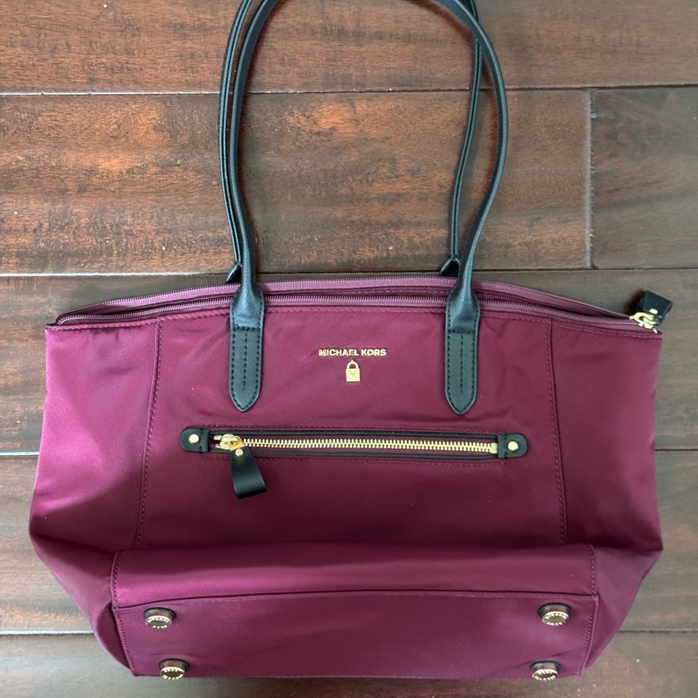 Michael Kors Burgundy Tote Bag